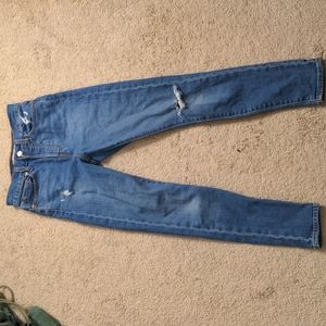 Levi's women wedgie skinny distressed size 25 button fly